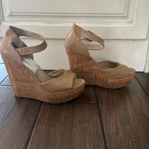MICHAEL by Michael Kors beige platform sandals size 8m